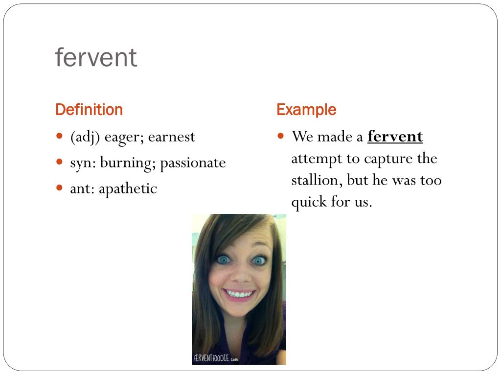 Define fervant