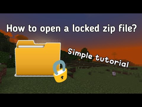 How to open locked zip file
