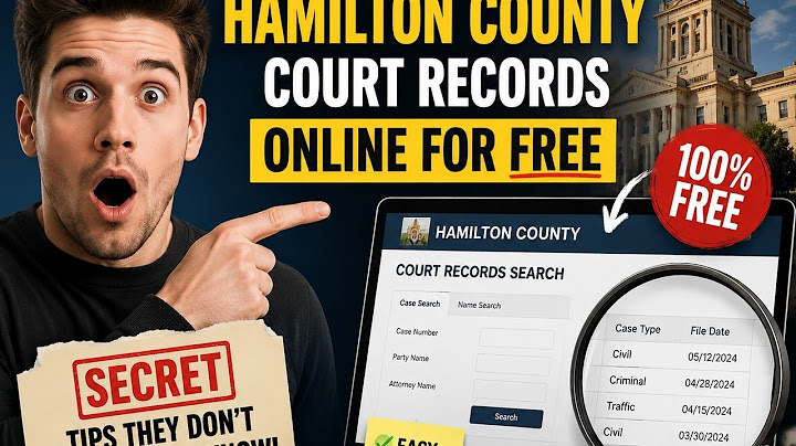 Hamilton county ohio clerk of courts records