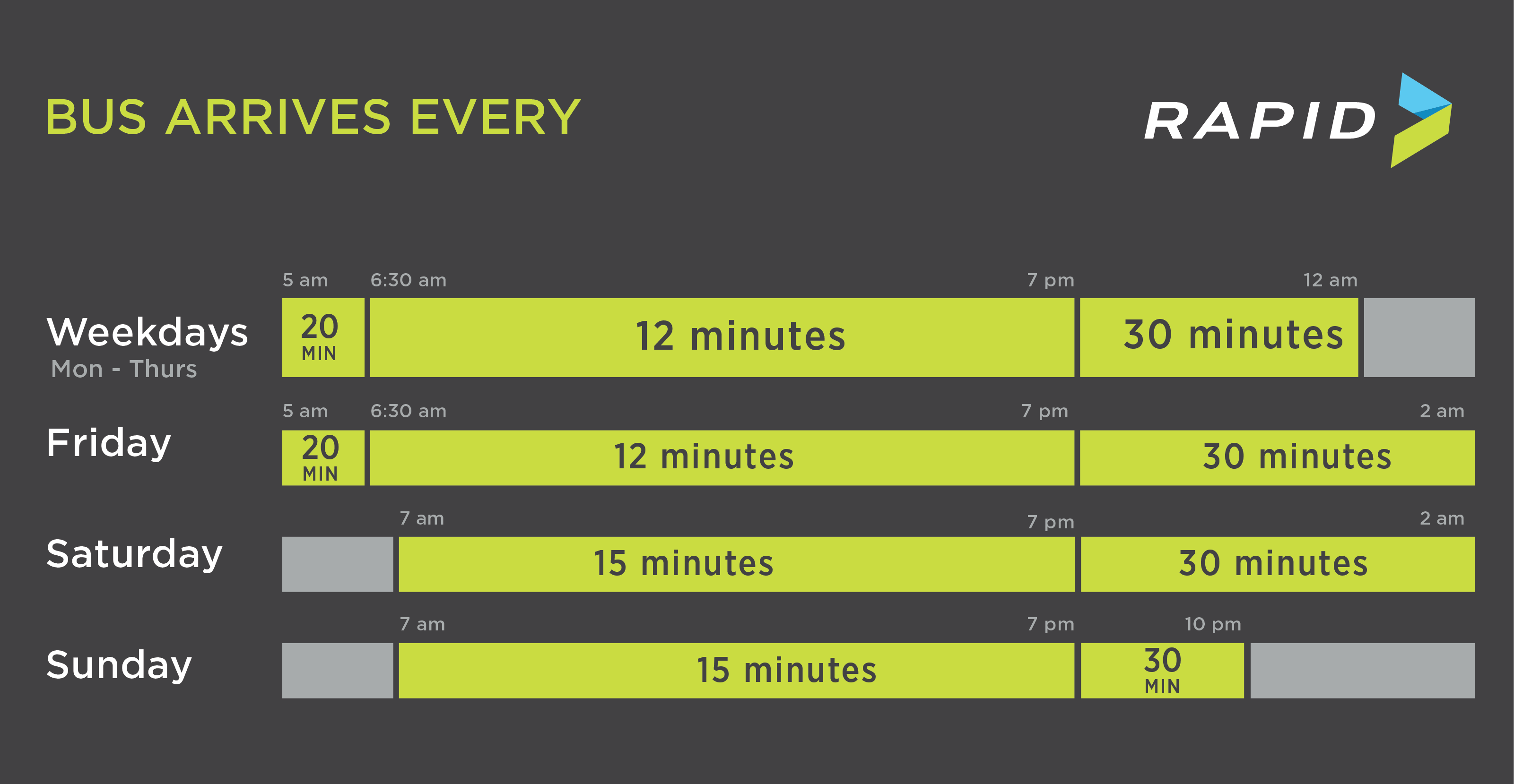 Embark bus 11 schedule