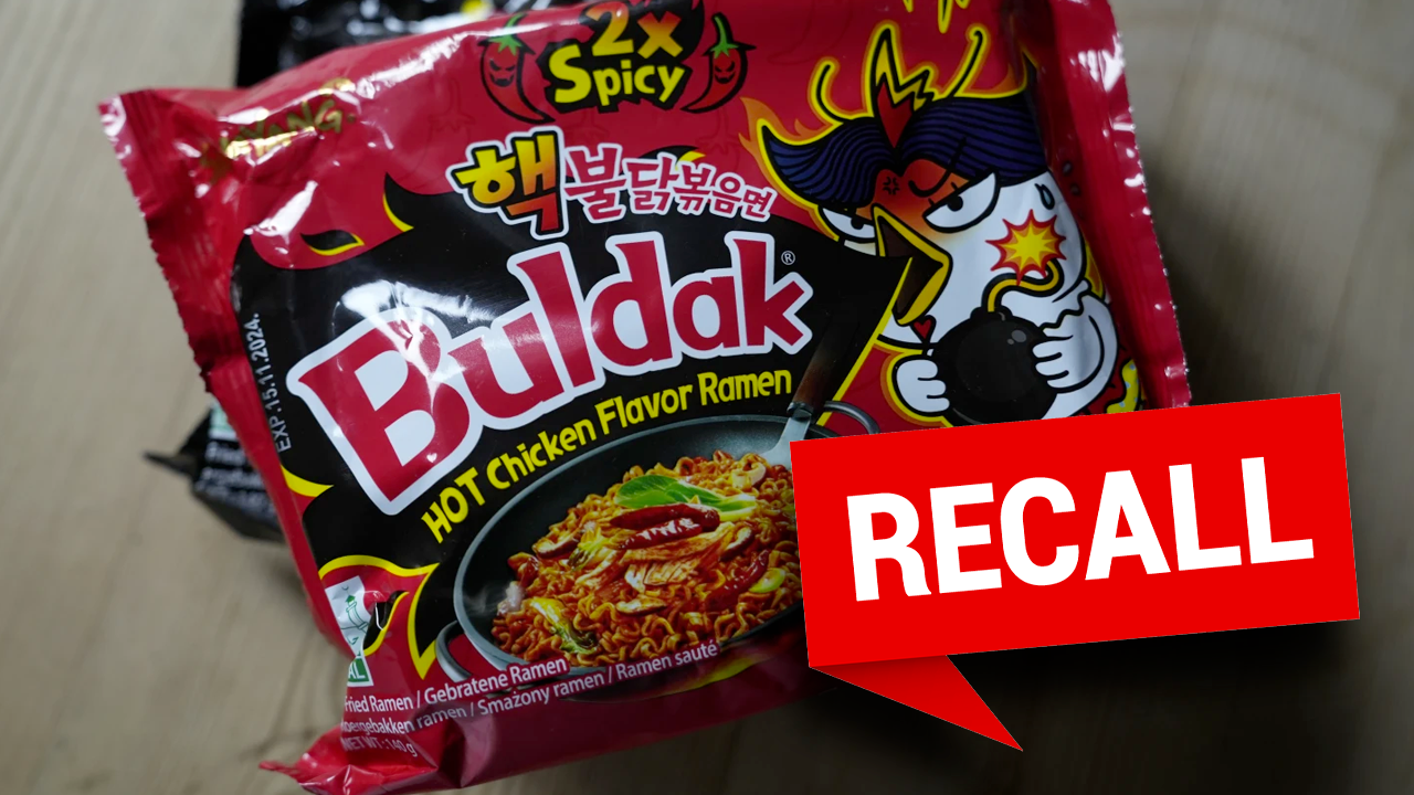 Recall on noodles