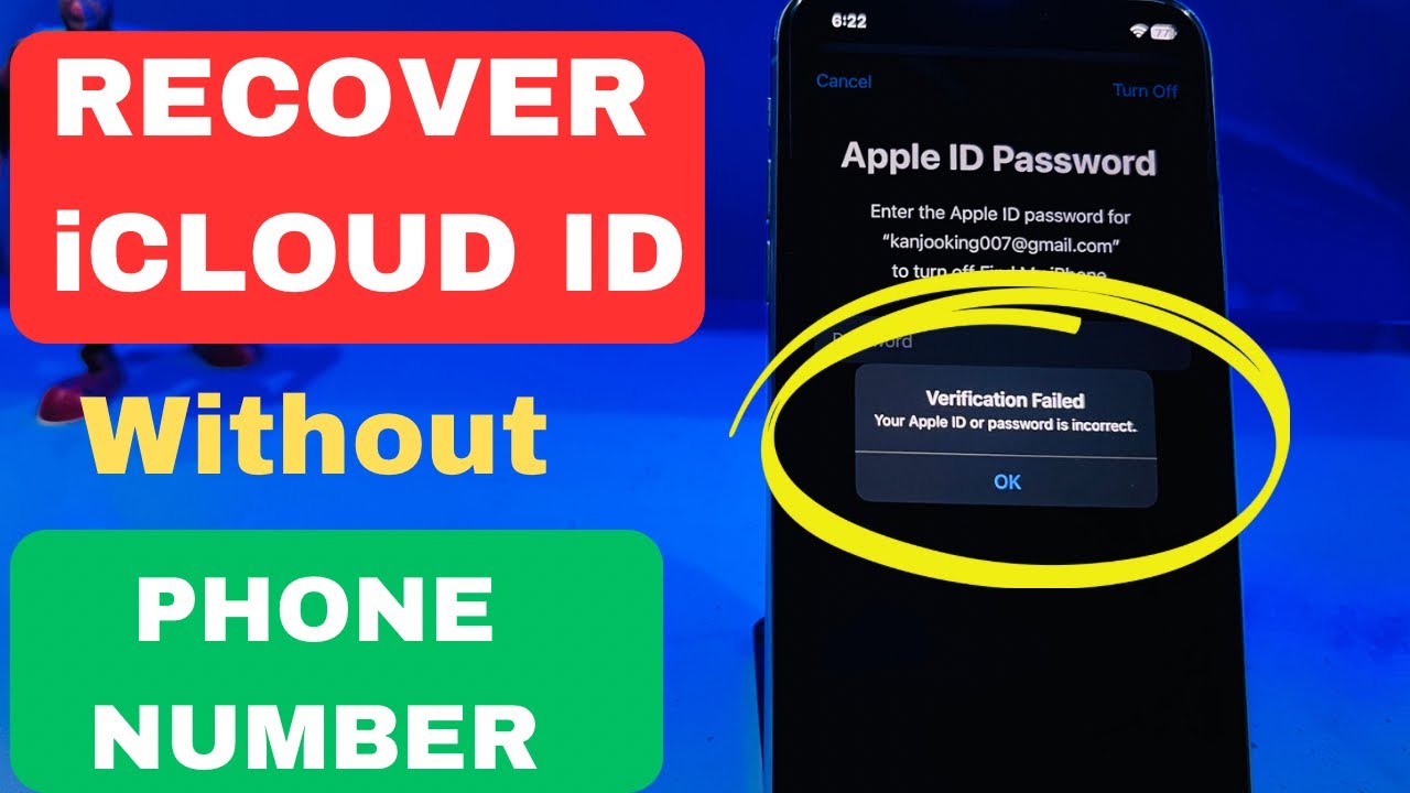 How to recover icloud account without phone number