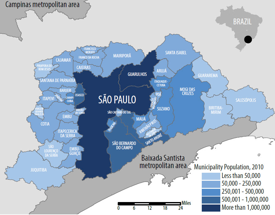 Sao paulo metropolitan area population