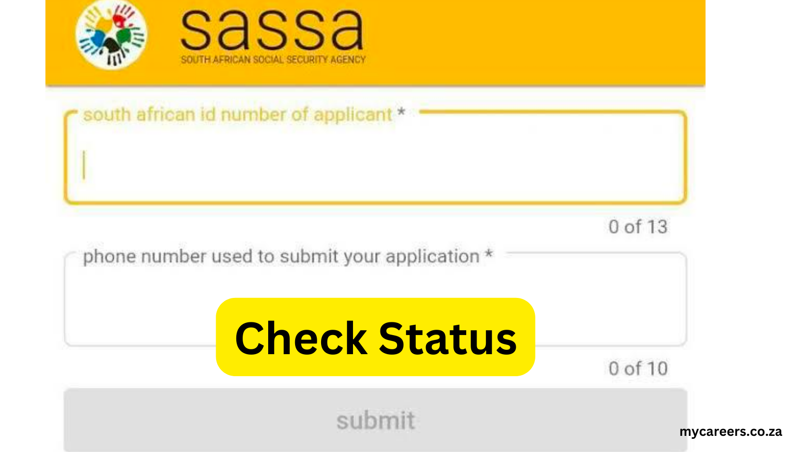 Sassa r350 status check online