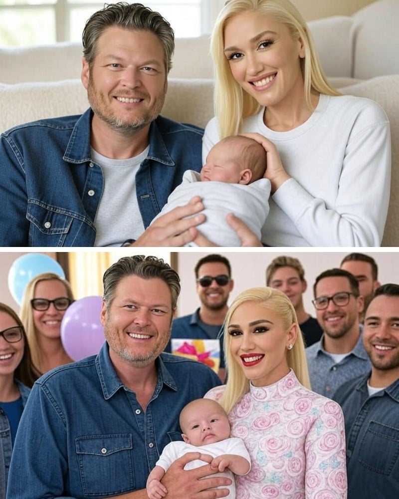 Did blake and gwen have a baby