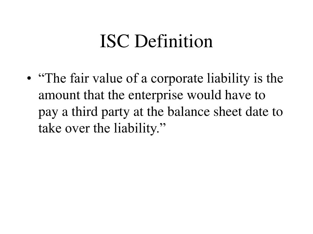 What does isc mean in text