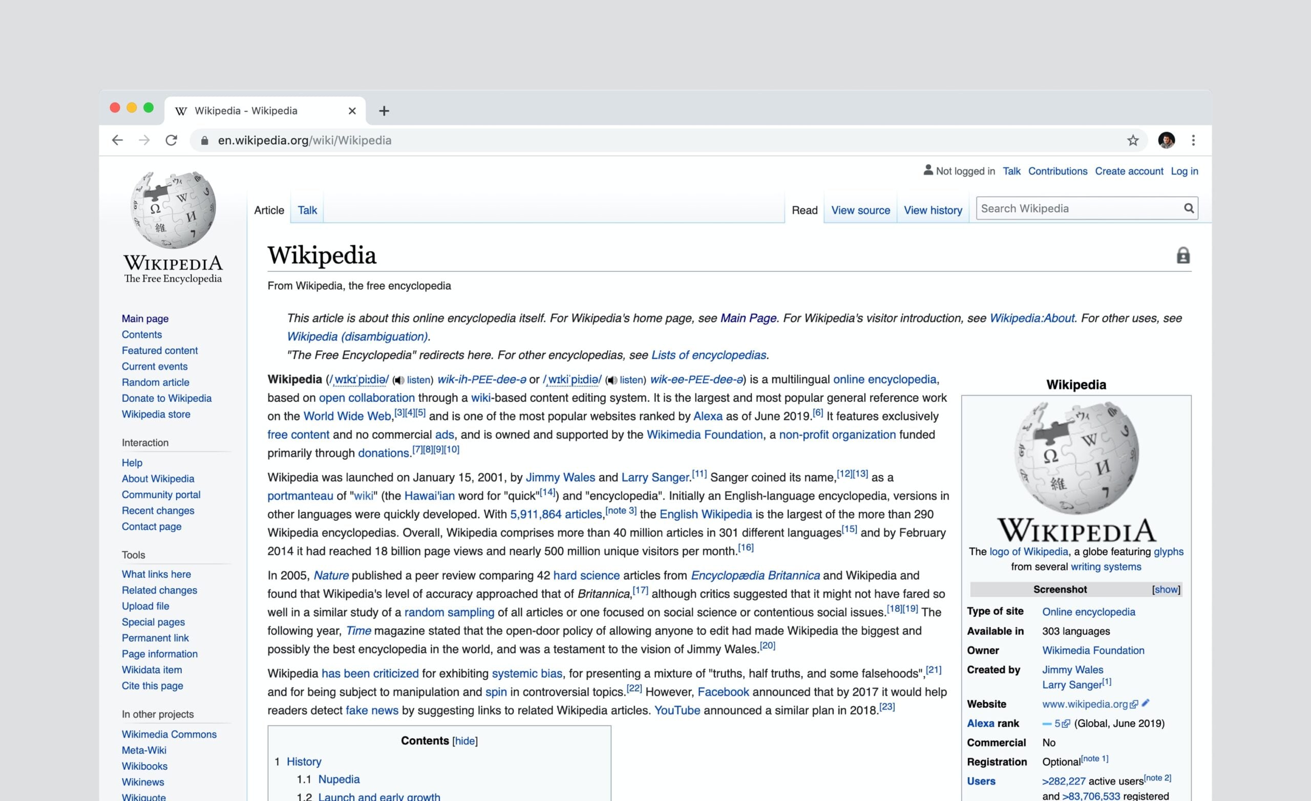 How to get to wikipedia