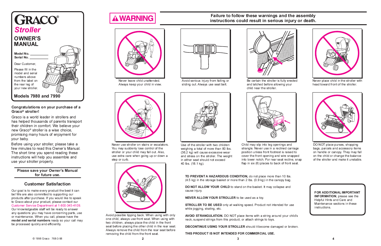 Graco pram instructions