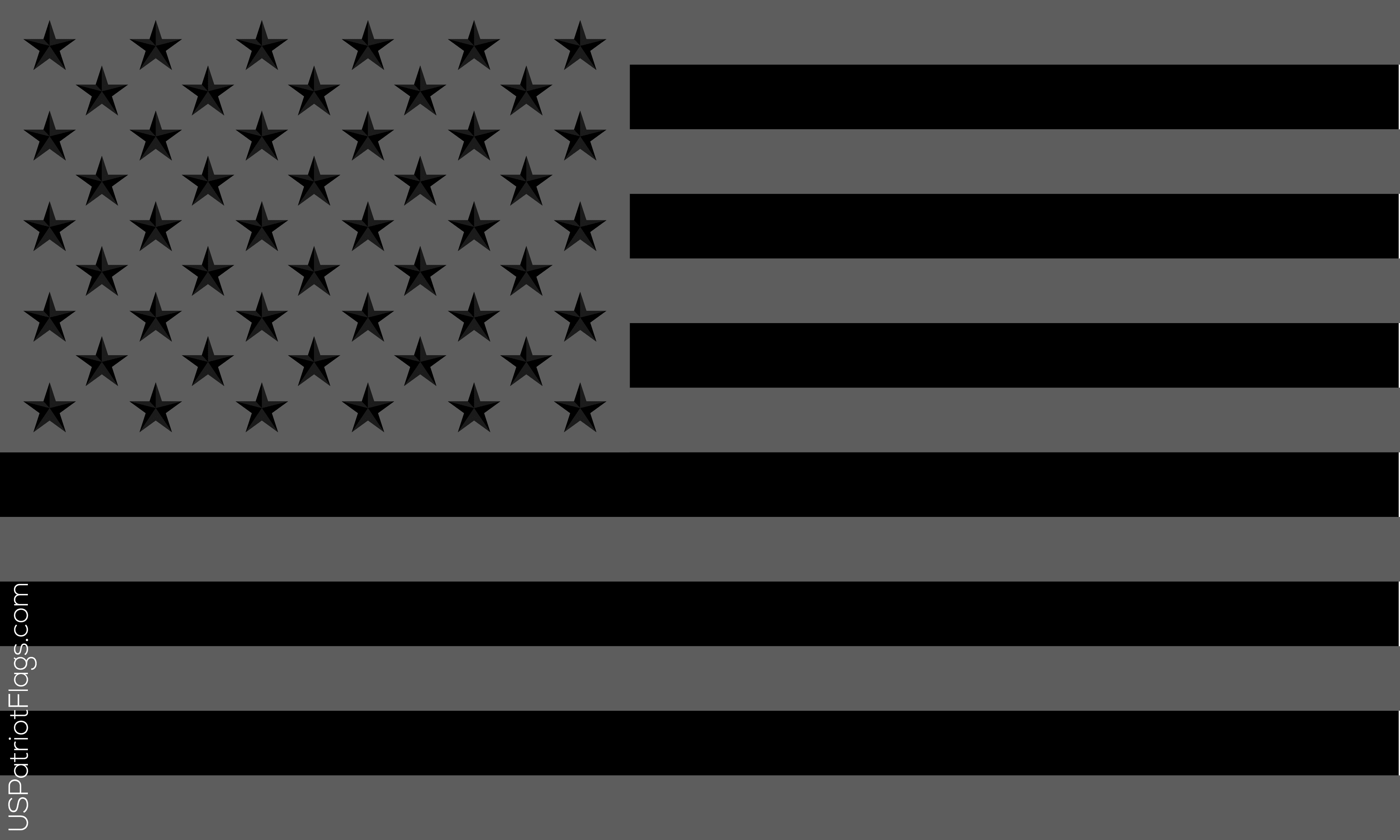 Black american flags