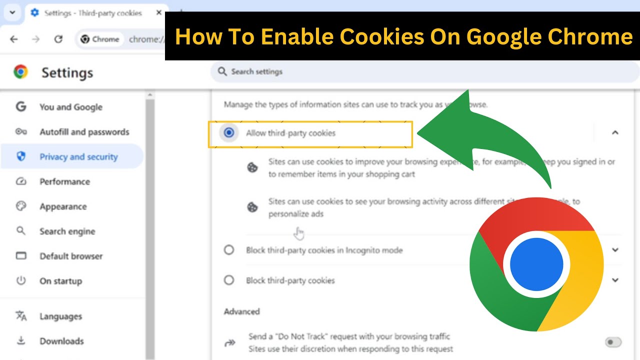 Enable google cookies