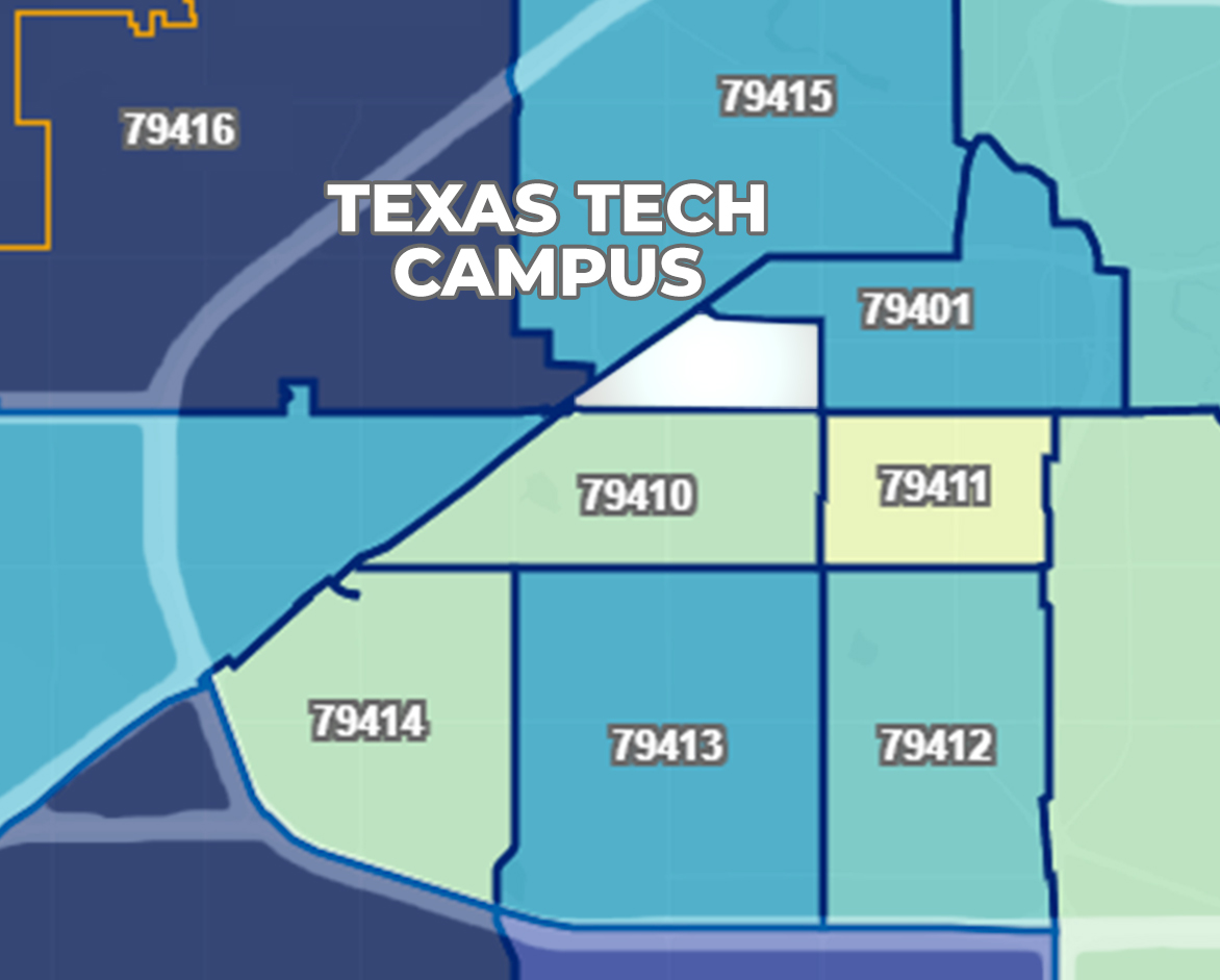 Zip code texas tech university