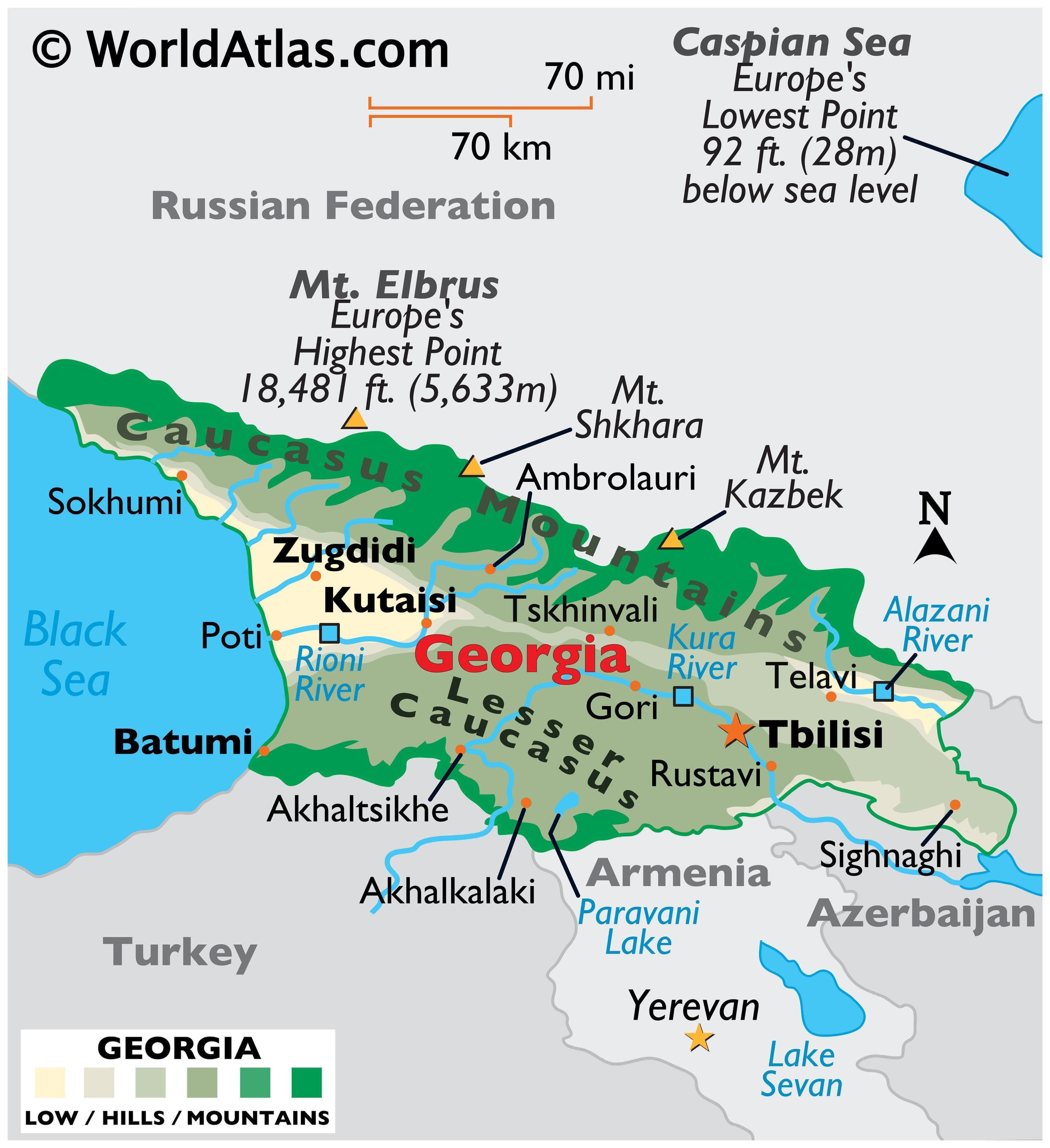 In what region is georgia located