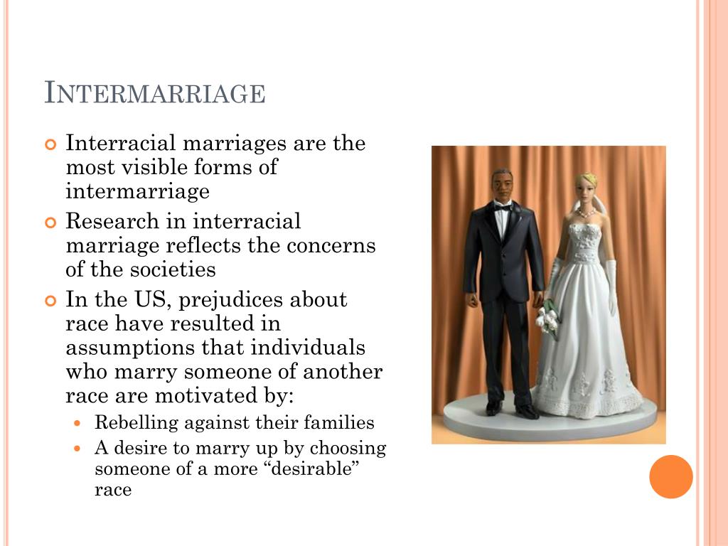 Intermarriage.