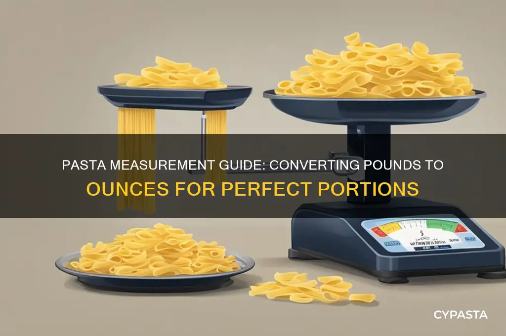 How many ounces in a pound of spaghetti