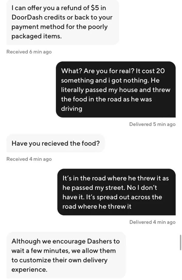 Dasher memes to send to customers