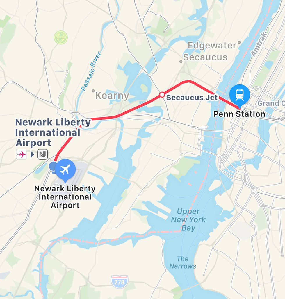 Penn station newark to penn station new york