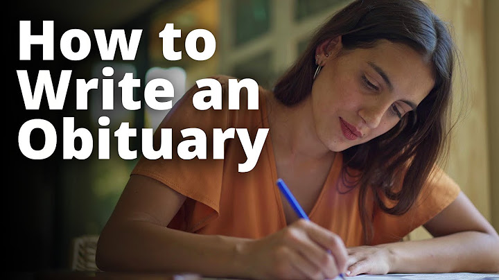 Sample writing of obituary