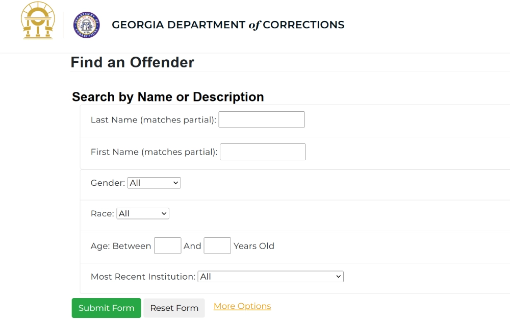 Georgia dept of corrections inmate search